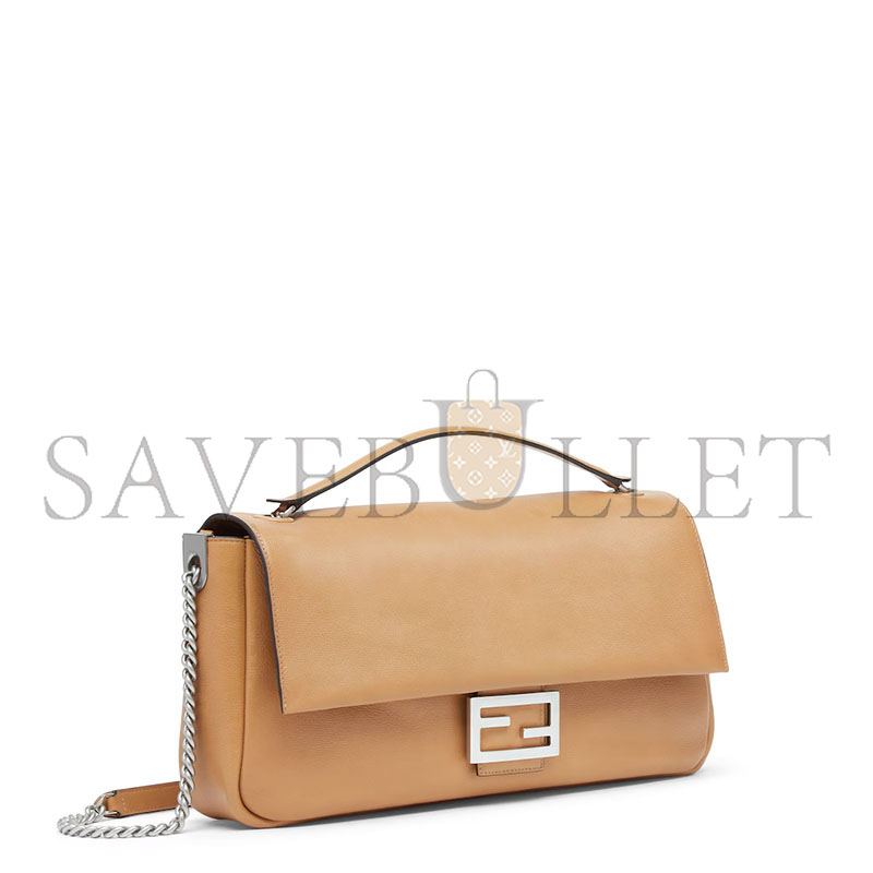 F**di baguette chain large leather beige 8br828as7af1qd3 (40*18.5*7cm)